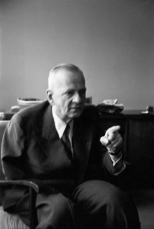 Kurt Schumacher, chairman of the West- German Social- Democratic Party …, 1951 (photo)