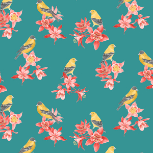 Goldfinch pattern, 2021 (graphite pencil & digital)