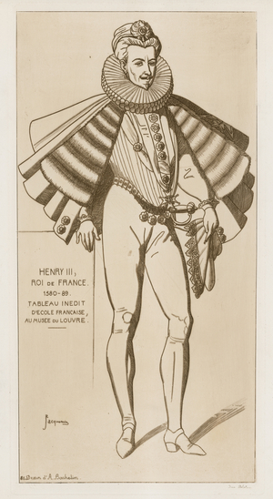 Henry III, King of France, 1580-89 (engraving)