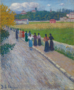 Leaving the Factory, 1902 (oil on canvas)