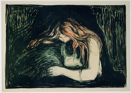 Vampire II (hand-coloured lithograph)