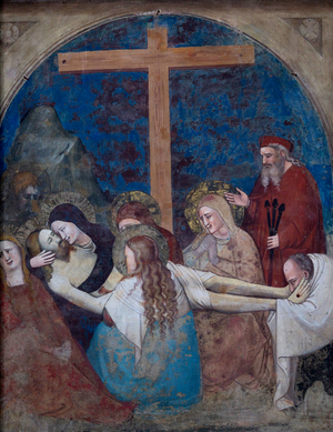 St. Francesco church, fresco, Pistoia, Tuscany Italy (photo)