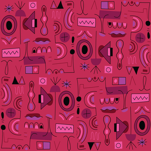 Seamless pattern, 2018, vector graphic