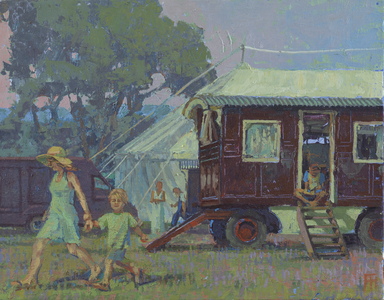 Nancy Reading, 2015 (oil on linen)