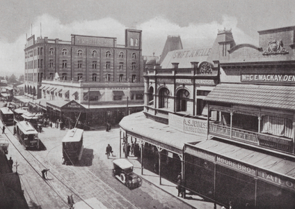 Brisbane: The Valley Corner (b/w photo)