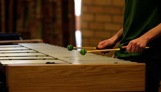 Vibraphone - being played