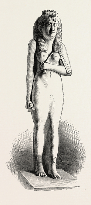 The Queen Ameniritis. Egypt, Engraving 1879