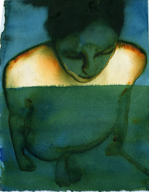 In the water, 2021 (w/c on arches)