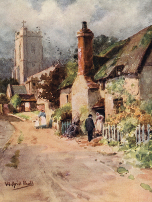 Old Sexton Huckleby (colour litho)