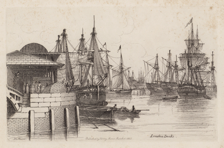 London Docks (etching)