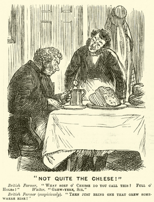 "Not Quite the Cheese!" (engraving)