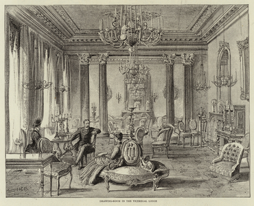 Drawing-Room in the Viceregal Lodge (litho)