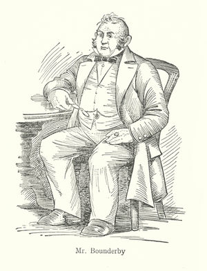 Dickens character: Mr Bounderby (litho)