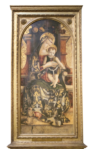 The Virgin and Child (oil on panel)