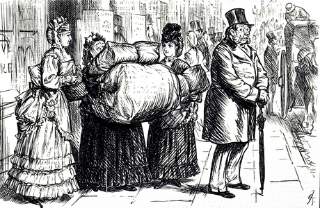 A cartoon commenting on the early days of the Co-operative movement, 19th century