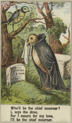 Cock Robin (colour litho)