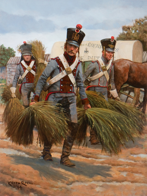 Guard Train of the Crews 1815, 2014 (oil on board)