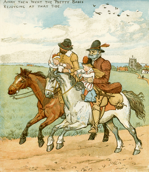 The Babes in the Wood, 19th century (print)