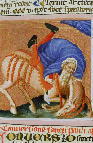 Ms Gen 1111 Page from the 'Legenda Aurea', Bruges, c.1400-10 (vellum)