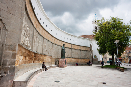 Monument to Don Julio Maria Matovelle, Cuenca, Azuay, Ecuador (photo)
