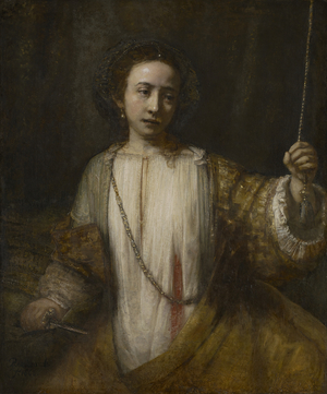 Lucretia, 1666 (oil on canvas)
