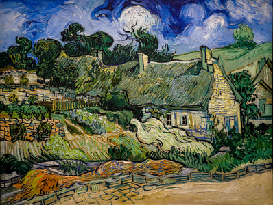 House with Straw Ceiling in Cordeville, 1890 (Oil on Canvas)