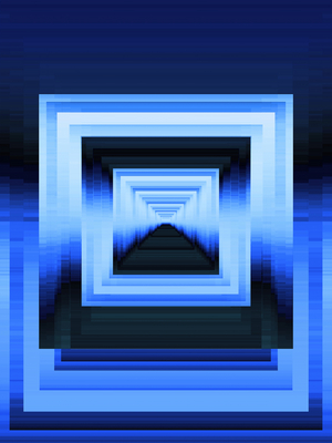 ANGULAR ECHOES 7B , 2021 (Mixed Media Painting)