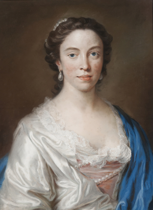 Portrait of Mary Thornton (pastel on paper)