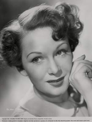 Actress Jean Willes, Publicity Portrait, Columbia Pictures, 1951 (b/w photo)