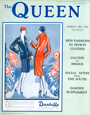 Cover of The Queen magazine, 28th March 1928 (colour litho)