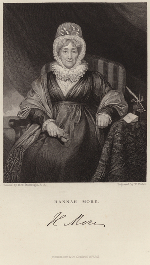Portrait of Hannah More (engraving)