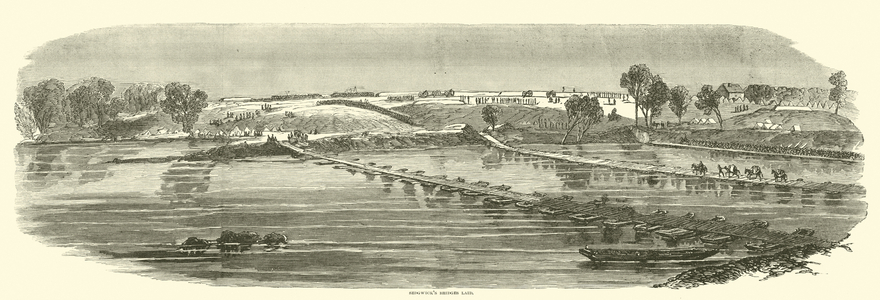 Sedgwick's bridges laid, May 1863 (engraving)