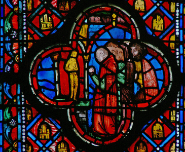 Window w10  the Idolaters Ez VI 13 (stained glass)