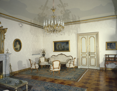 View of "Salotto Bianco" Room, Palazzo del Quirinale, Rome, Italy (photo)