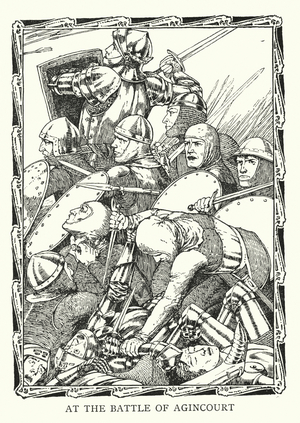 The Battle of Agincourt (litho)