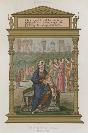 The Virgin in the Garden (chromolitho)