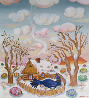 The Blue Bird by Vadim, oil on canvas, 1982