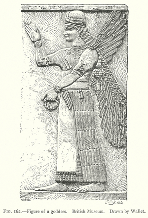 Figure of a Goddess. British Museum (engraving)