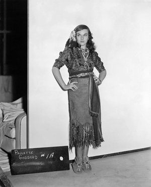 On The Set, Paulette Goddard.