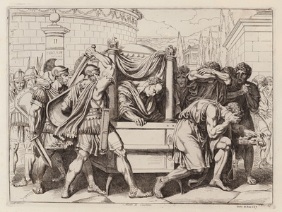 Death of Cicero, 43 BC (etching)