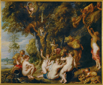 Nymphs and Satyrs (painting on canvas)