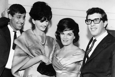 Adriano Celentano, Connie Francis, Peppino Di Capri, 1961 (photo)