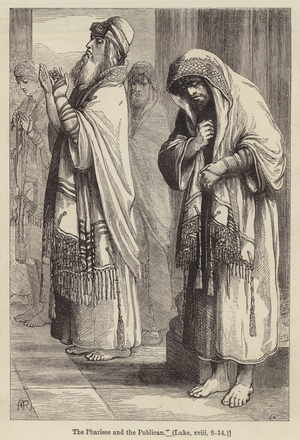 The Pharisee and the Publican, Luke XVIII, 9-14 (engraving)