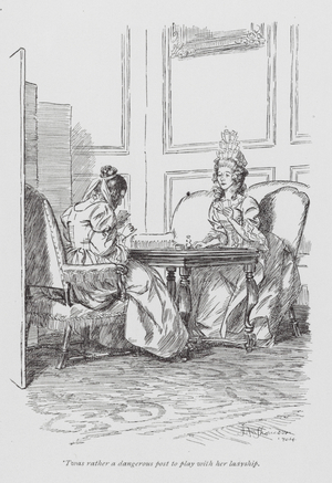 Illustration for The History of Henry Esmond by William Makepeace Thackeray (litho)