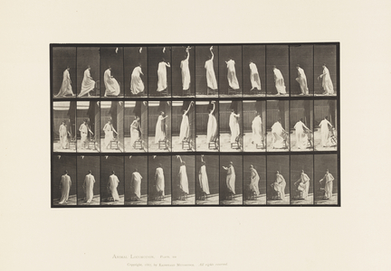 Plate 459. Stepping on Chair, Reaching Up and Descending, 1885 (collotype on paper)