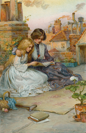 The Garden on the House Top (chromolitho)