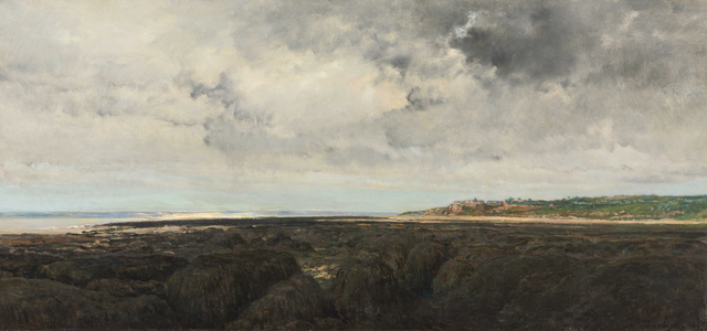 Villerville Seen from Le Ratier, 1855 (oil on fabric)