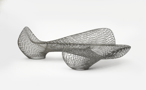 Dragon Bench, designed 2014, made 2015 (stainless steel)