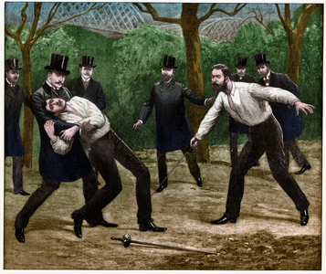 Last duel in France, 1903 (print)