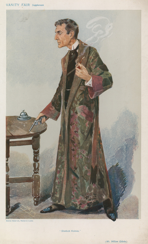 Mr William Gillette (colour litho)